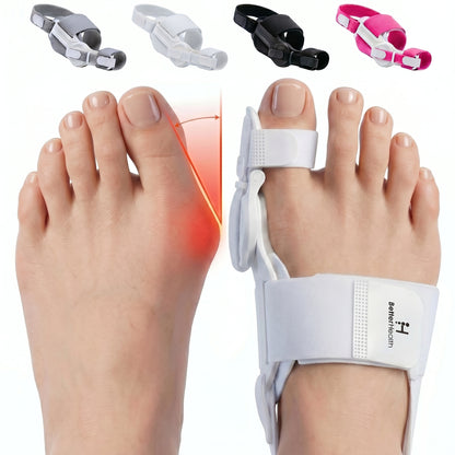 Bunion Corrector Fully Adjustable Women & Men Bunion Fix Big Toe Separator Day/Night Support Hallux Valgus (2PCS)